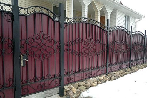 Самый дешевый забор из профлиста. Экономим профнастил 14