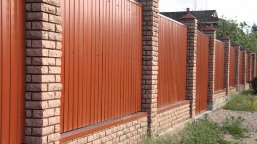 Самый дешевый забор из профлиста. Экономим профнастил 13